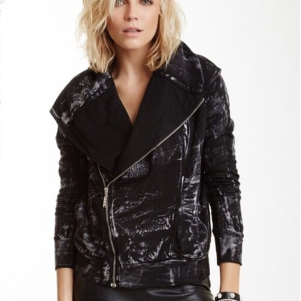 Young Fabulous & Broke Black and Gray Jacket